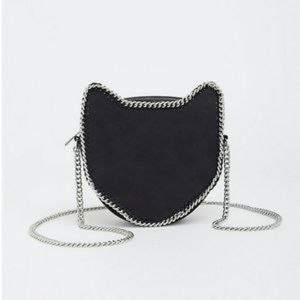 NWT Black Chainlink Cat Purse